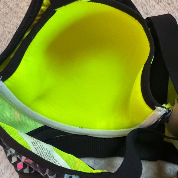 Victoria’s Secret VSX Knockout front closure sports bra Multicolor print 34C - Picture 8 of 14